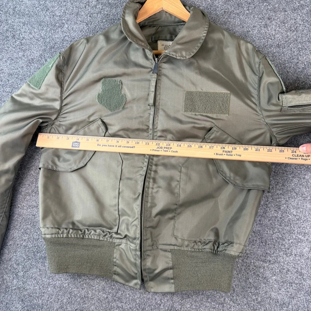 VTG 80s Alpha Industries CWU-36/P Flyers Jacket Mens Large Military Bomber Green